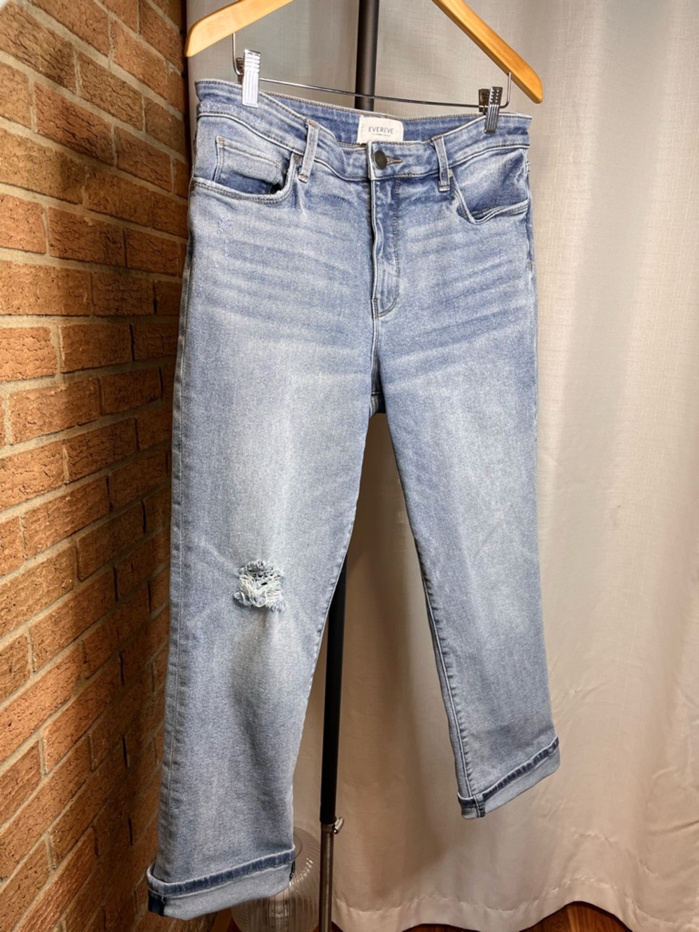 🇺🇸 EVEREVE High Rise Straight light wash size 31 - Picture 2 of 6